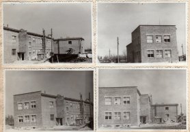 Budynek szkoły w czasie budowy